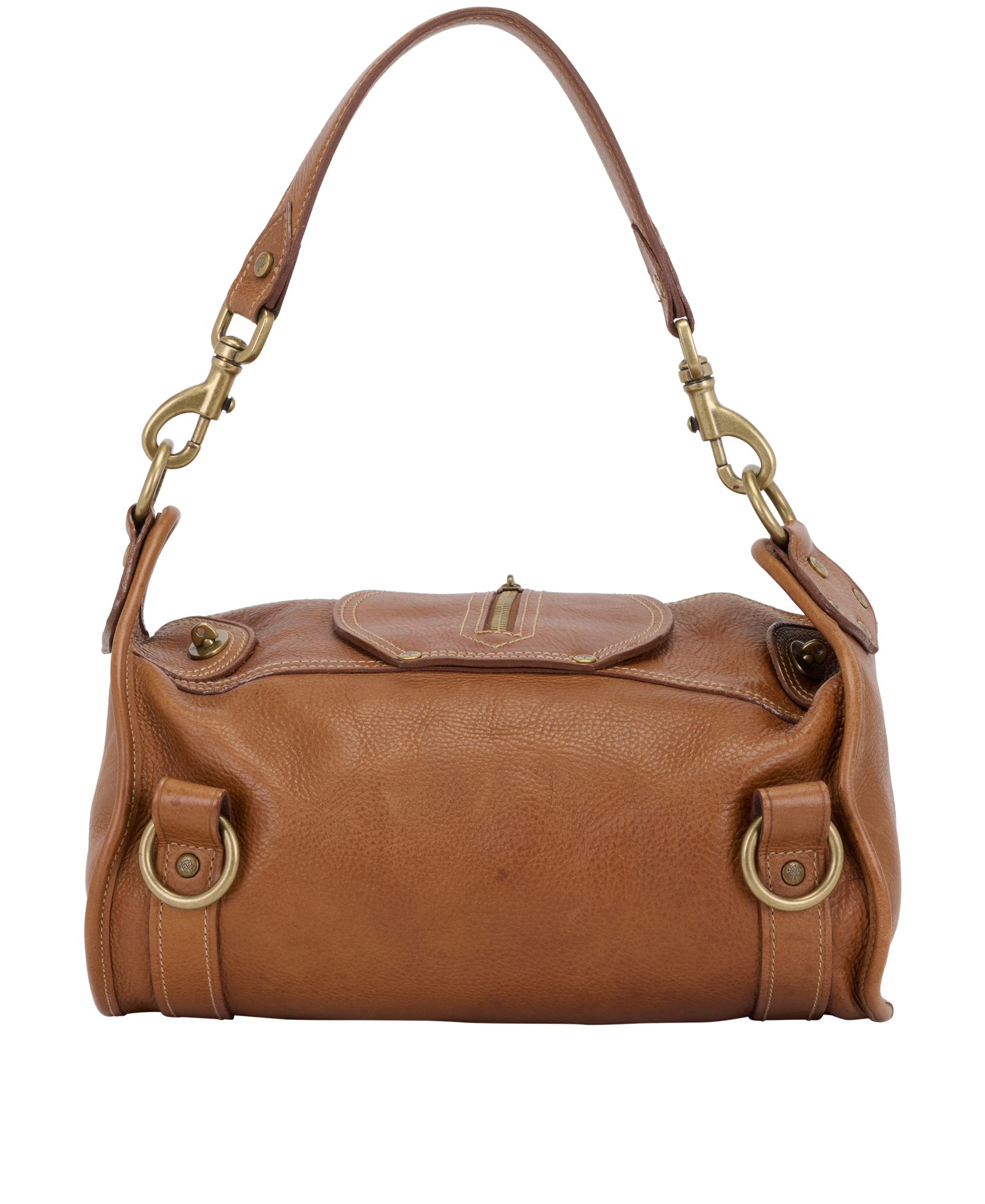 Alana Shoulder Bag, &pound;310, Handbags, Tan, Leather, Back view